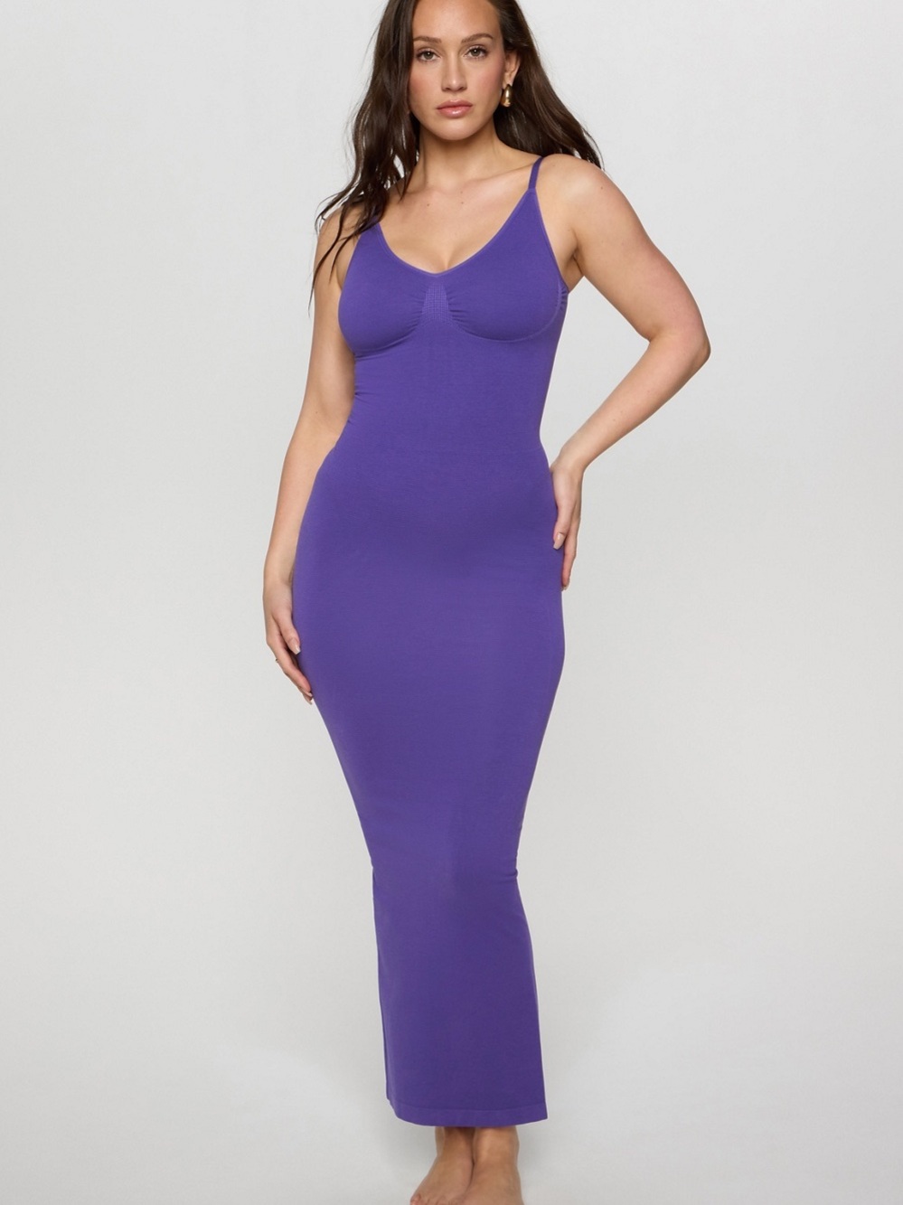 Fabletics: 💜 YITTY by Lizzo Smooth As Hell Shaping Dress – Purple – Size Medium